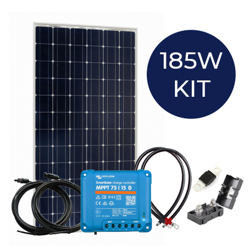 185W Marine Solar Kit with MPPT Charge Controller