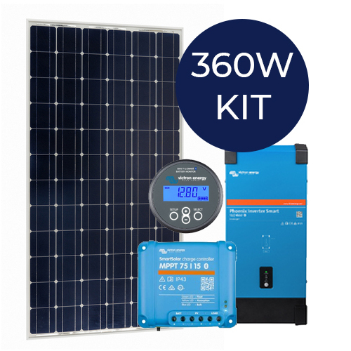 360W Marine Solar Essentials Power Kit